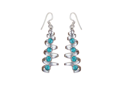 Rhodium Plated | Chandelier Earrings